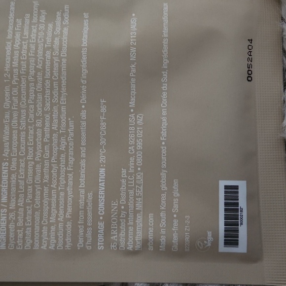 Arbonne RE9 Advanced Skin Revitalizing Facial Sheet Mask *3 pack - Picture 4 of 4